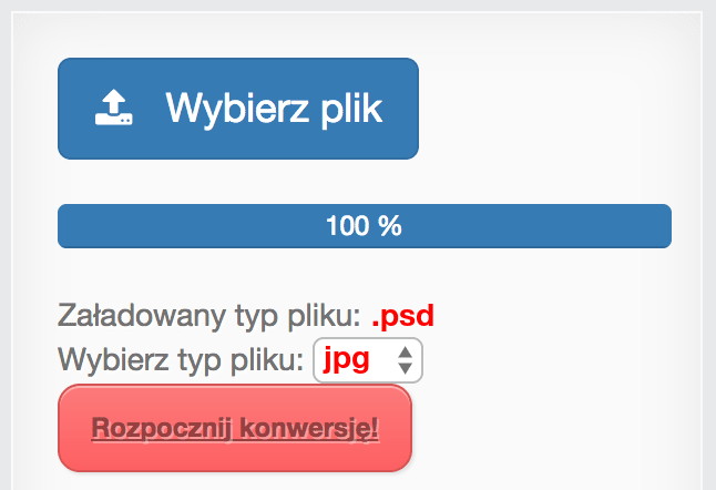 Konwertuj PSD na JPG online